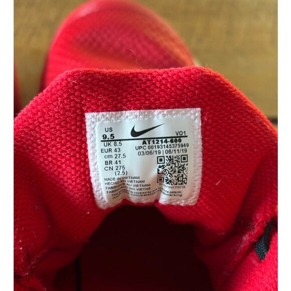 Nike Men Kobe Bryant KB Mamba Focus TB University Red Shoes AT1214 600 Size 9.5 - Picture 3 of 13